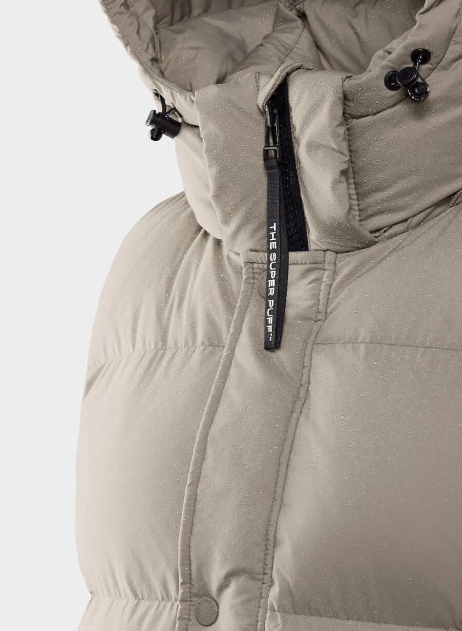 the super puff gilet lungo - climatte modern taupe