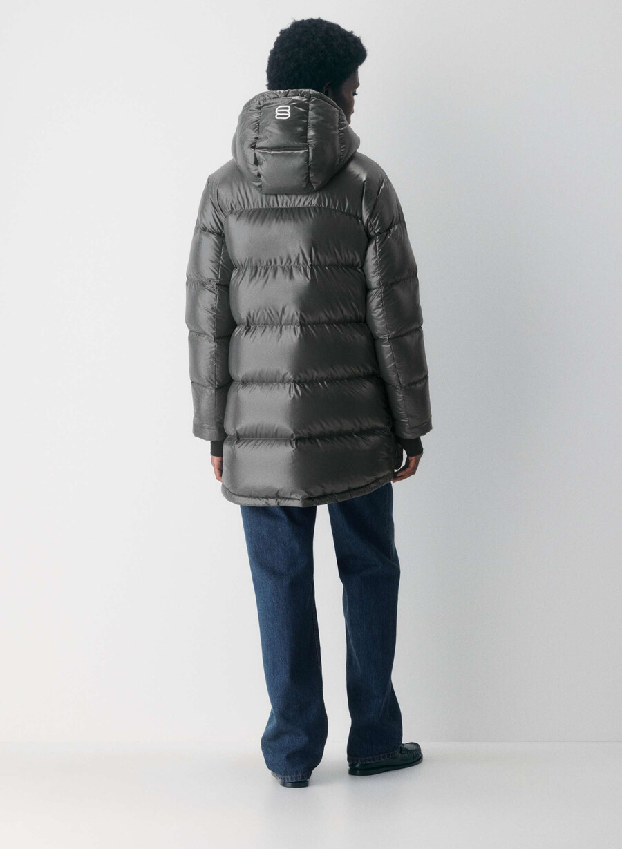 the super puff mid - hi-gloss grigio carbone