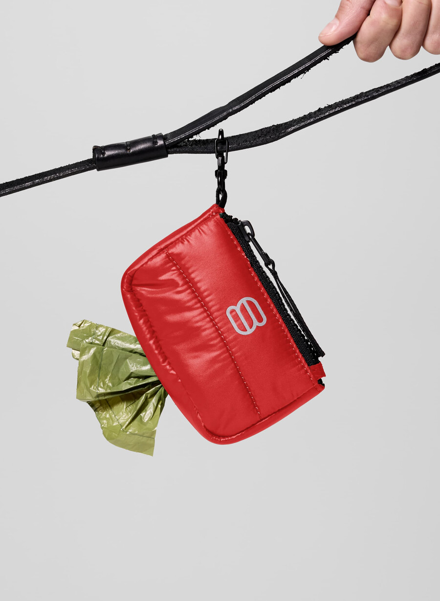 borsa per cani super ruff puff rosso lampeggiante