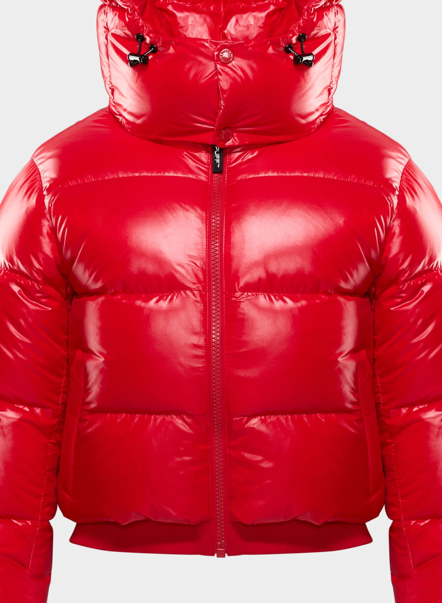 the super resort puff - rosso lampeggiante hi-gloss
