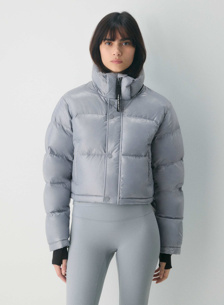 superpuff xtrashorty - grigio polvere di luna lucido