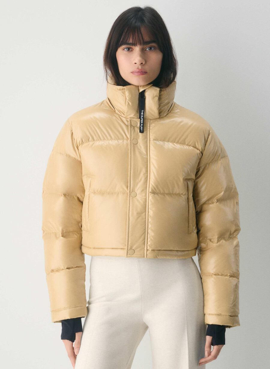 superpuff xtrashorty - mica beige lucido
